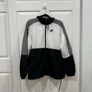 Nike Windrunner Windbreaker‎ Jacket Men’s M White Black Colorblock Running